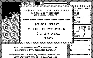 Jenseit des Flusses atari screenshot
